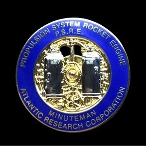 Atlantic Research Corporation Propulsion System Rocket Engine Lapel Pin RARE